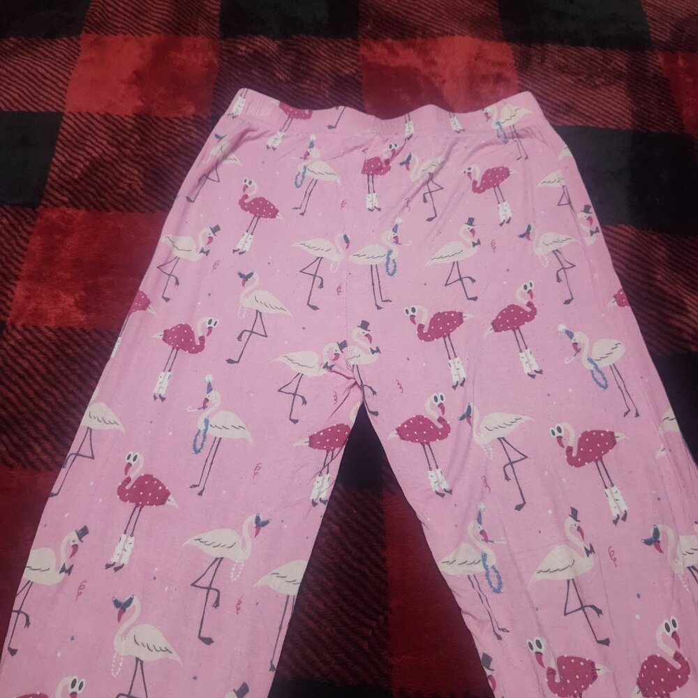Nite Nite Munki Munki Flamingo Pajamas Size Small - Picture 9 of 10